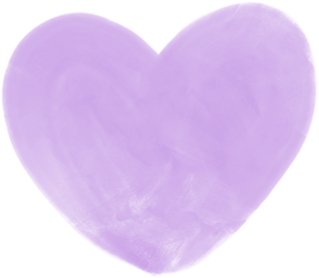 Purple Heart Watercolor